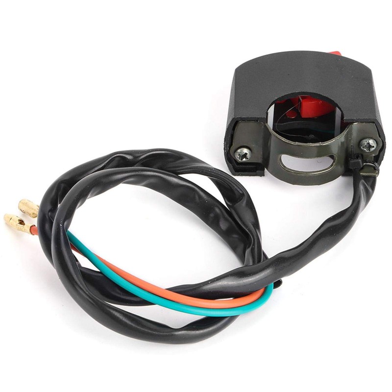 Motorcycle Handlebar Mount Switch, Universal 12V 10A 7/8inch Mount LED