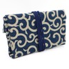 Maruzen Wallet, Alabesque, Made in Japan, Navy, Approx. 6.9 x