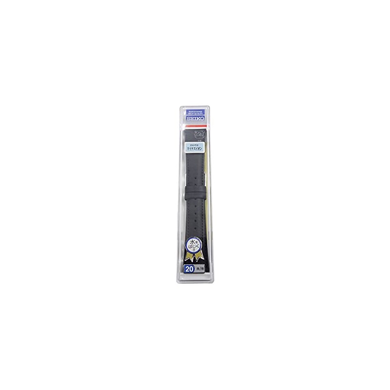Seiko DX61A Smooth Leather Watch Band, 0.8 inches (20 mm),