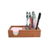 RiLiKar Wood Pencil Holder Pen Display Stand 3x3 Inch Sticky