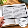 3-Pack 3X Reading Magnifier Sheets for Books, Menus & Documents