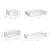 Desk Drawer Organizers Set – Clear Plastic Storage Bins for