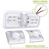 Leisure LED 4 Pack RV LED Ceiling Double Dome Light