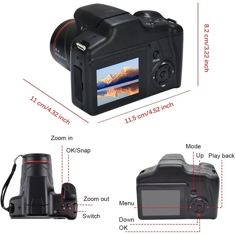 Acuvar Digital Camera, 16 Megapixel Photo Camera Mini Digital SLR