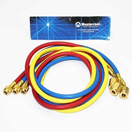 Rheem 45360 Rubber Refrigerant Hose Set, 5' Length, Anti-Blowback Fittings, 0.25" ID, 0.500" OD