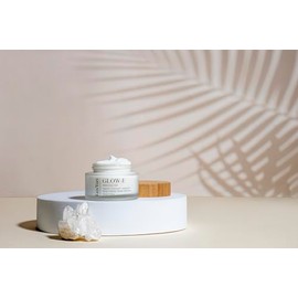 LUXYURI Glow-E Crema Hidratante con Vitamina E, Perla de Lima y Miniporilo, 1.7 fl oz, 1.7 fl oz