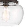Regency Hill Kristov Industrial Rustic Farmhouse Ceiling Light Semi Flush-Mount