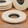NuoDunco 3Pack 4-1/2" x 7/8" Wool Felt Buffing Wheel Felt