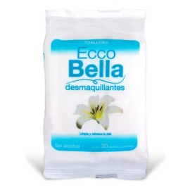 Toallitas Desmaquillantes, Ecco Bella 30pz