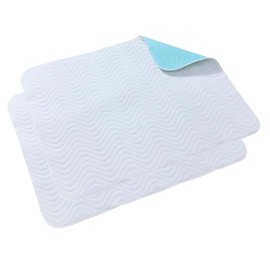 VALENTIA MEDICAL Set of 2 incontinence bed pads, 135 x 75 cm, washable incontinence pad, Oeko-Tex certified, waterproof bed pad, breathable, reusable, absorbent