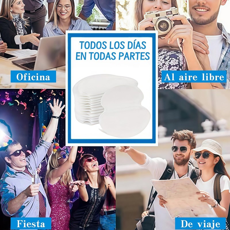 CICINIO 100 Pcs Almohadillas Para El Sudor De Las Axilas,Almohadillas