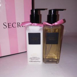 Victoria's Secret Victoria Secret Gift Set of 2 Pink Pummelo Cleansing Gel Hand Body Cream Lot