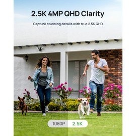 Anona Lucio 2.5K Security Camera Outdoor Battery Wireless with Solar Powered, Color Night Vision & 138° FOV, Multi-Object Detection, No Hub Needed, Two-Way Audio, IP67, 2 Pack