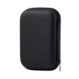 ZONADAH 14x10x4CM Hard Drive Case Waterproof Hard Drive Bag Travel Carrying Bag Travel Organiser Bag Universal Travel Case for Small Electronics and Accessories Black