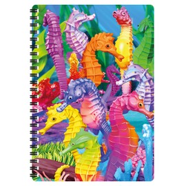 3D LiveLife A5 Notebook - Hilarious Hippocampus from Deluxebase. 80 Page Lenticular Seahorse Notebook. Superb school or office stationery