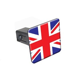 Graphics and More Great Britain British Flag Tow Trailer Hitch Cover Plug Insert 1 1/4 inch (1.25")