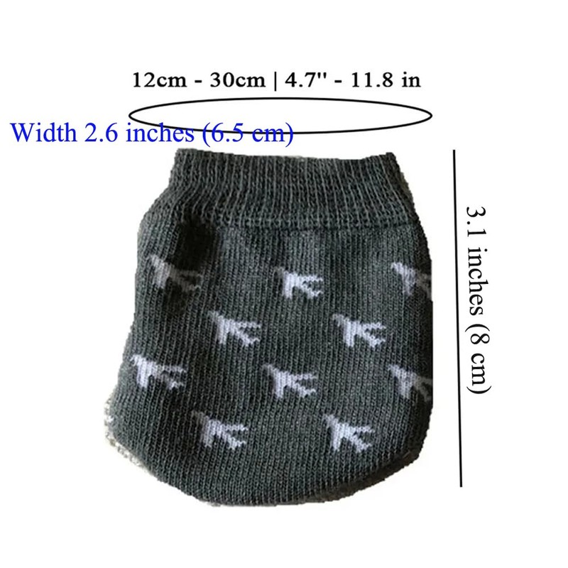 DraCra 8 Pack Luggage Wheel Cover Socks Full Wrap Fabric