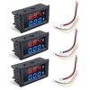 Samcos Digital Voltage Meter and Ammeter 3-Piece Set LED Panel
