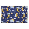 TupTam Children's Pillow Case with Decorative Patterns, Fox Stars/Dark Blue,