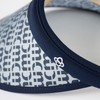 Mariclaire 715912 Women's UV Cell Monogram Pattern Sun Visor, navy,