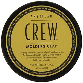 American Crew Men's Hair Molding Clay (OLD VERSION), Like Hair Gel with Strong Hold with Medium Shine, 3 Oz (Pack of 1)
