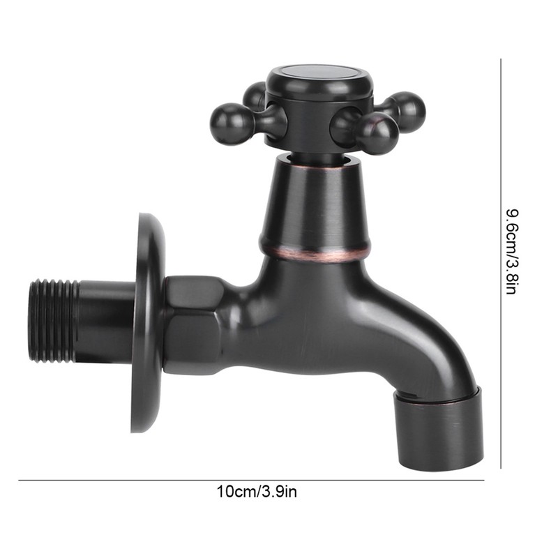 Retro Style Brass Single Handle Single Cold Quick Open Faucet