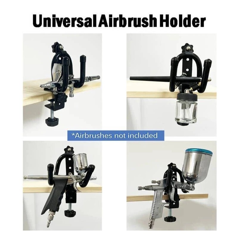 AUXPhome Universal Airbrush Holder Clamp Heavy Duty Design For All