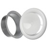 LIRAST Diameter 125 mm White Metal Anemostat - Supply Air