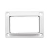 Aiwaiufu 2″ x 3.5″ White Vinyl Fence Brackets, Slotted Handrail