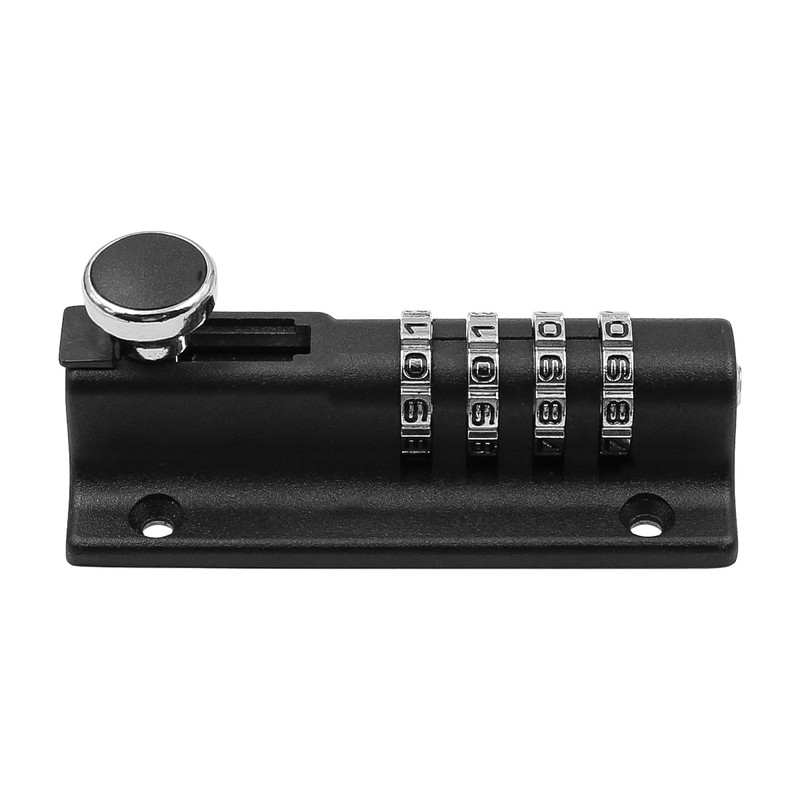 Alnicov Stainless Steel Combination Locking Bolt 4 Digit Sliding Lockable