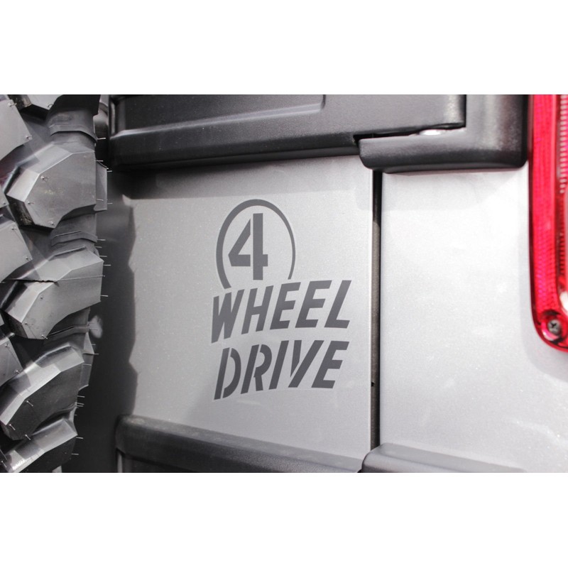 Mopar Jeep Wrangler Willys Wheeler 4 Wheel Drive Sticker Decal