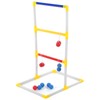 Portable Ladder Ball Toss Game Set Indoor Outdoor Patio Backyard