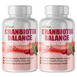 Pelican Vitamins Cranbiotix Balance- Gut & Urinary Tract Support- 2 Bottles- 120 Capsules