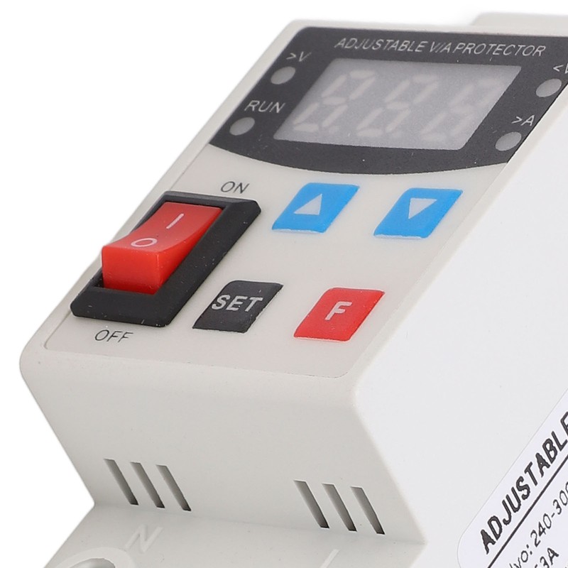 Over Under Voltage Protector Adjustable Digital Display Voltage Current Protective