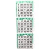 United Novelty 3 on Vertical Green Border Bingo Paper Cards-