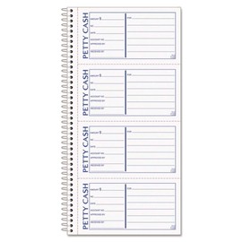 TOP4109 - Binding : Spiral, Side - Tops Petty Cash Receipt Book - Each