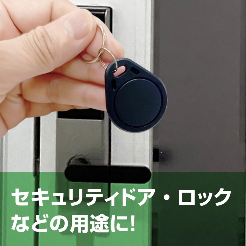 Dennett FeliCa IC Keychain, Set of 10, Ferrica Lite-S