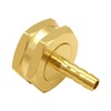 Uenede 2PCS Brass 3/8" Barb x 3/4"GHT Female Garden Hose