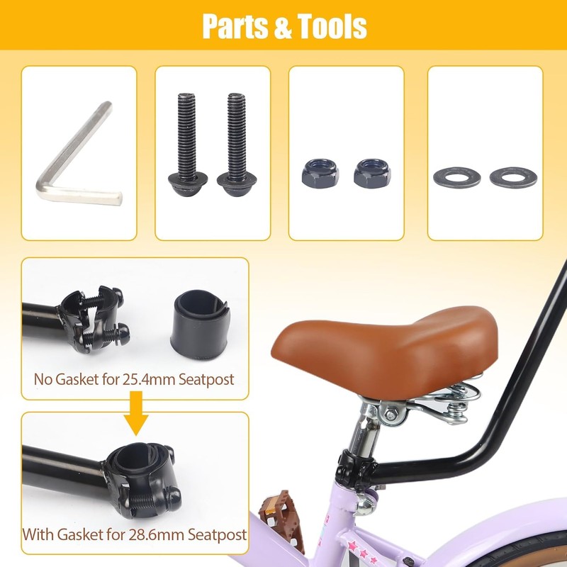 ZUKKA Children's Bicycle Training Push Bar Trainer Handle Balance Push
