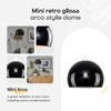 MiniSun - Mini Retro Gloss Black Arco Style Dome Ceiling
