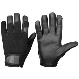 UAF Sports - Black Gardening Gloves Leather Thorn Proof Safety Work Gloves for Women and Men Breathable Gardener Non-Slip Rigger Gloves Protective (Large)
