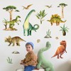Yovkky Large Dinosaur Wall Decals Stickers, Dino Tropical Plant Tree