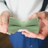 DHSBGWSX 1 Piece Children's Bow Tie, Boys Tie, Plain, Adjustable