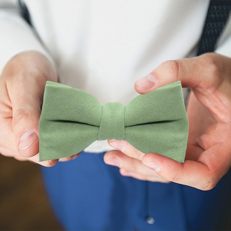 DHSBGWSX 1 Piece Children's Bow Tie, Boys Tie, Plain, Adjustable
