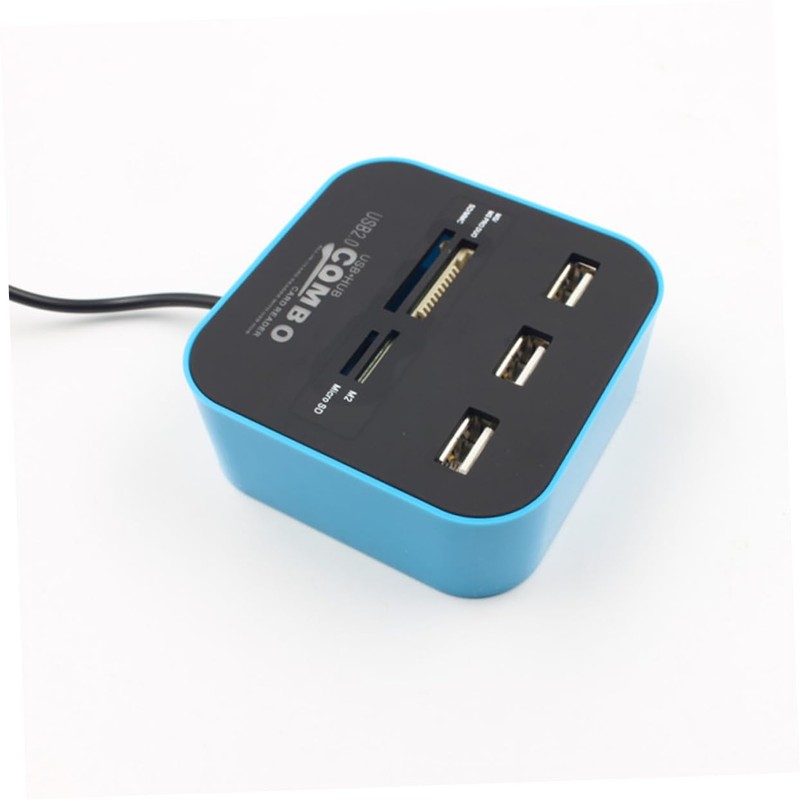 CAXUSD Reader Hub with Ports USB Multi-Card Reader for and