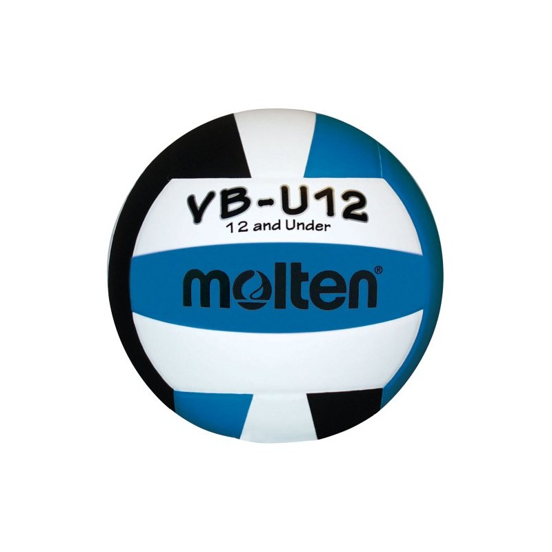 Molten VBU12 - Voleibol Ligero, Aqua/Negro/Blanco (Aqua/Black/White), 12 &Under/8.1-Ounce