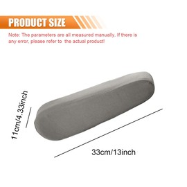 UHANBUT 2PCS Car Front Seat Armrest Covers, Soft Elastic Fabric Car Armrest Protectors Replacement, Universal Comfortable Vehicle Interior Arm Rest Accessories for Cars, SUVs, Trucks (Grey)