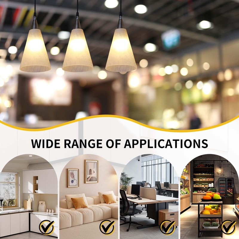 Kittmip 4 Pcs 13W T3 GU24 CFL LED Light Bulbs