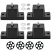 MAOPINER 4 Pack Rubber Vibration Isolator Mounting Bracket with 4