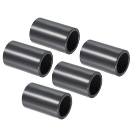PATIKIL UPVC Pipe Fitting 3/4" Socket Schedule 80, 5 Pack Straight Coupling Adapter Connector, Gray